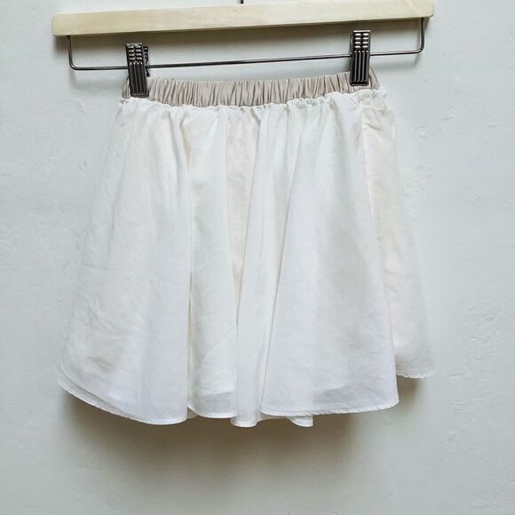 J CREW COTTON SKIRT XS CREAM WHITE - Picture 1 of 2